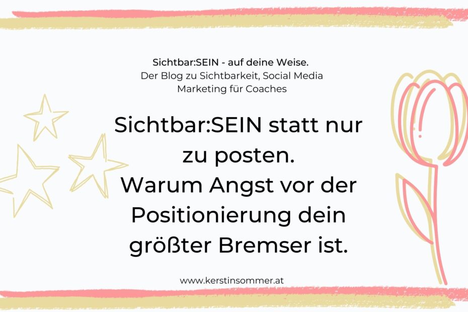 Angst vor spitzer Positionierung