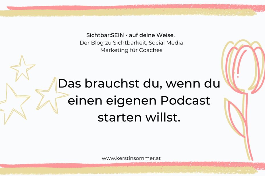 Podcast starten als Coach